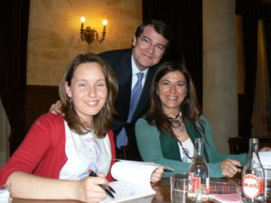 Con Lucía Vila y Alfonso Fernández Mañueco