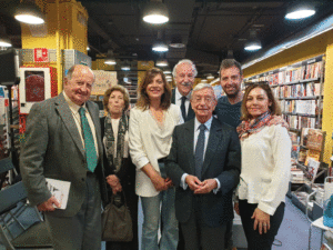 Acto de presentación de la novela GTB2.0: Juan Manuel Albendea, Mariquilla Solís Muñoz-Seca, Isabel Bernardo, Vicente del Bosque, Rafael Ansón, Jes Martin's y Ana Blanco